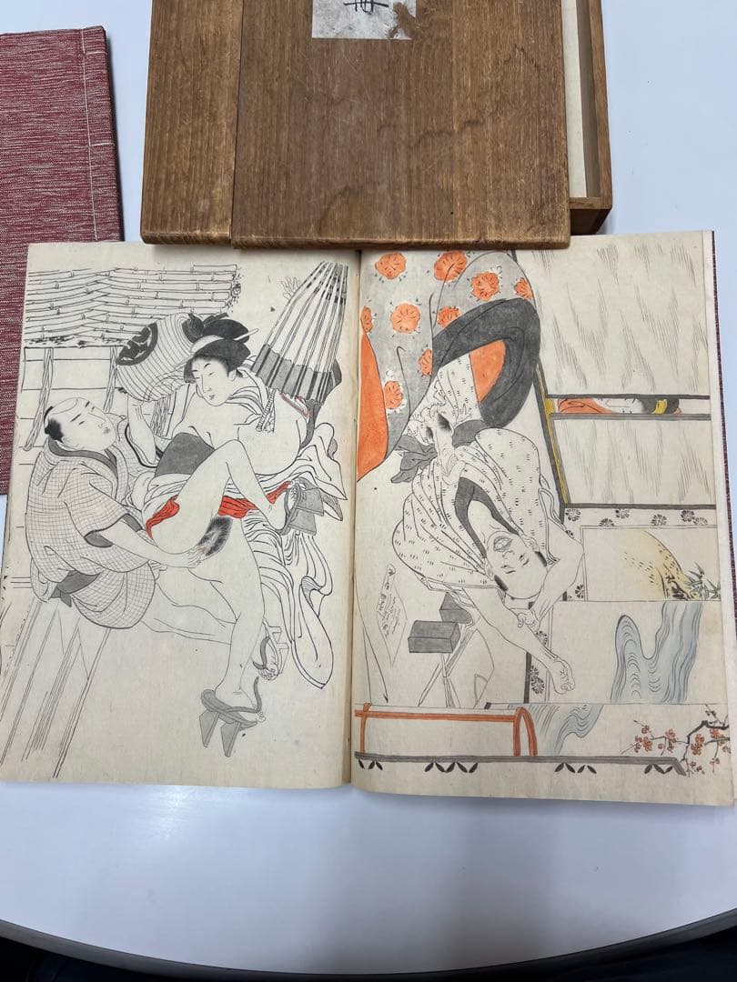 喜多川歌麿　「放屁先生」村瀬太乙　不詳作　艶本3冊