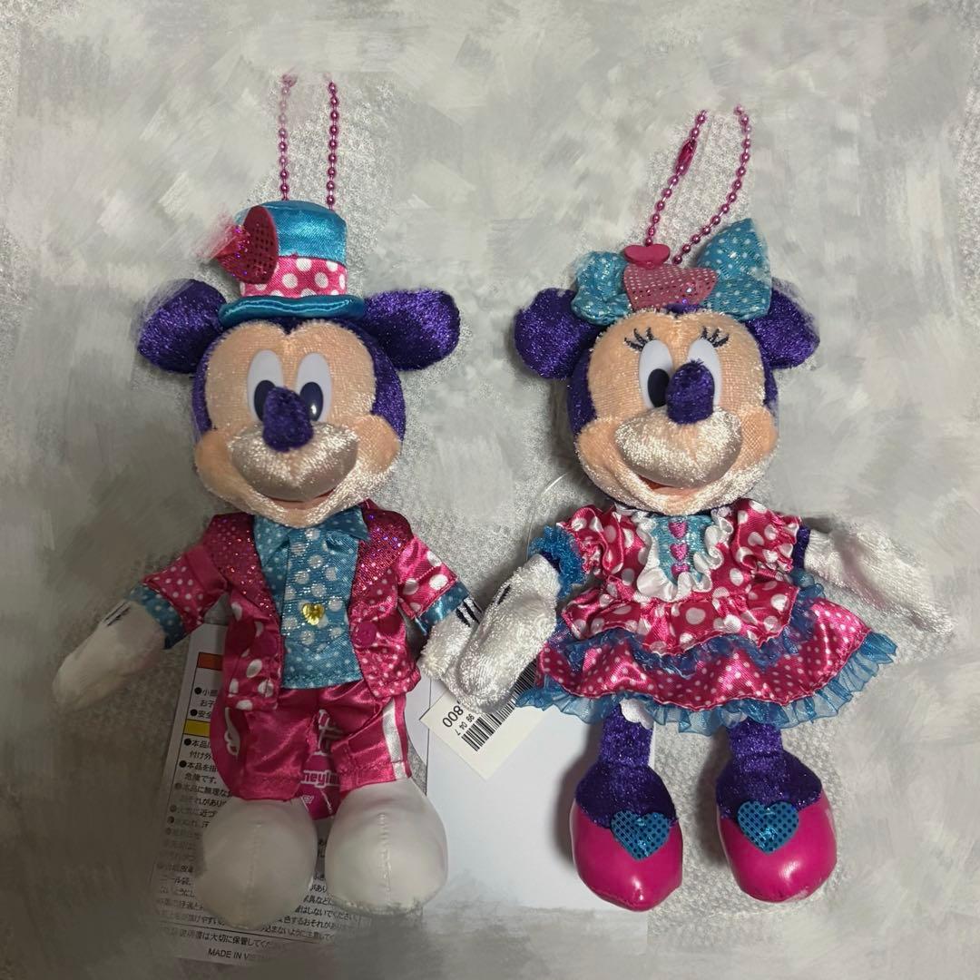 ディズニーランド ファンダーランド ぬいぐるみバッチ ミニー ミッキー プルート