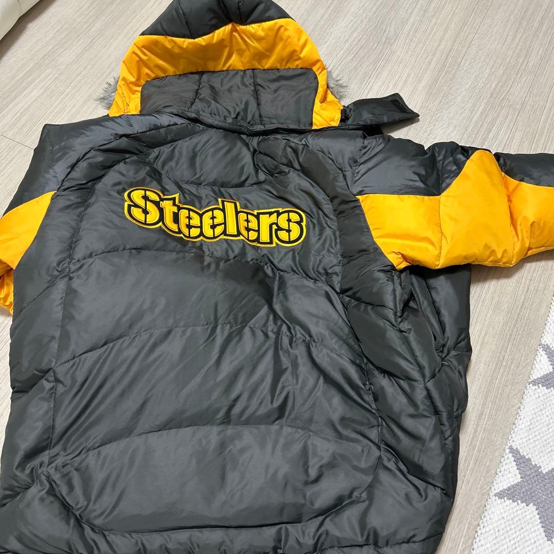 NFL Pittsburgh Steelers ダウン　フード取り外し可能
