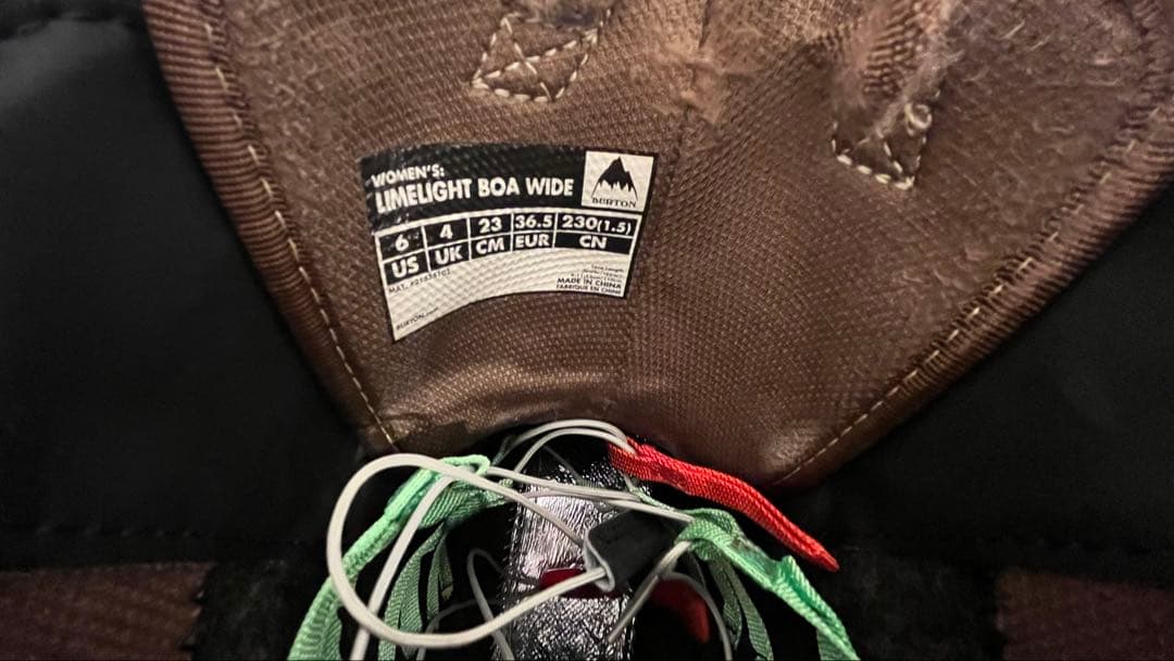 Burton(バートン)スノーボードブーツ BOA2箇所（インナー取り外し可能）