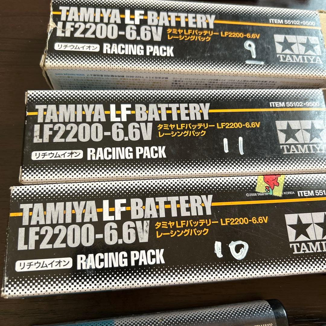 【ジャンク品 】TAMIYA LF2200-6.6V バッテリー 4個