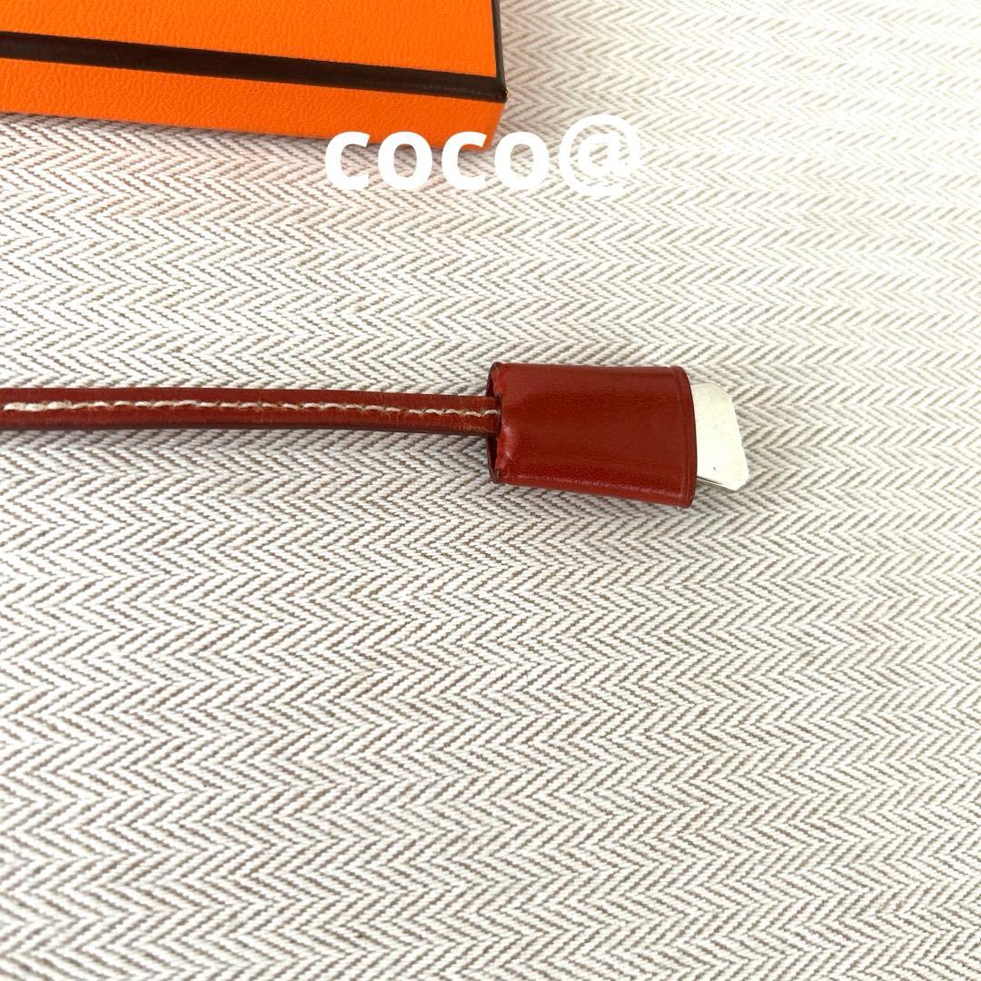 エルメス　ミニクロシェット　ドッグネームタグ　ペットタグ　ミニチャーム