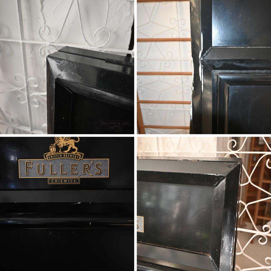 L3710-115 英国アンティーク FULLERS 看板 黒板 カフェ 什器