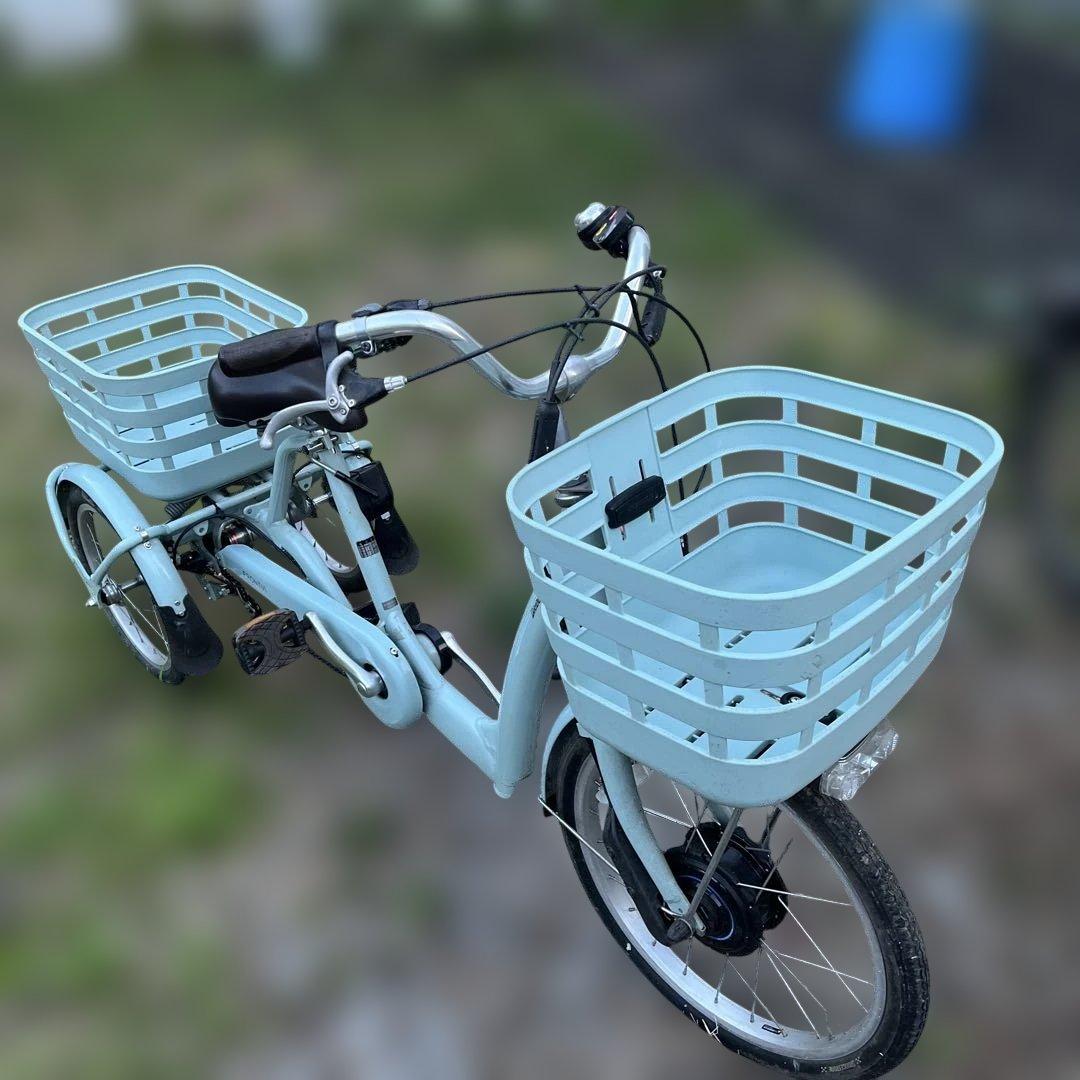 ジャンク品！バッテリー無し電動アシスト自転車　三輪車 フロンティア 内装3段