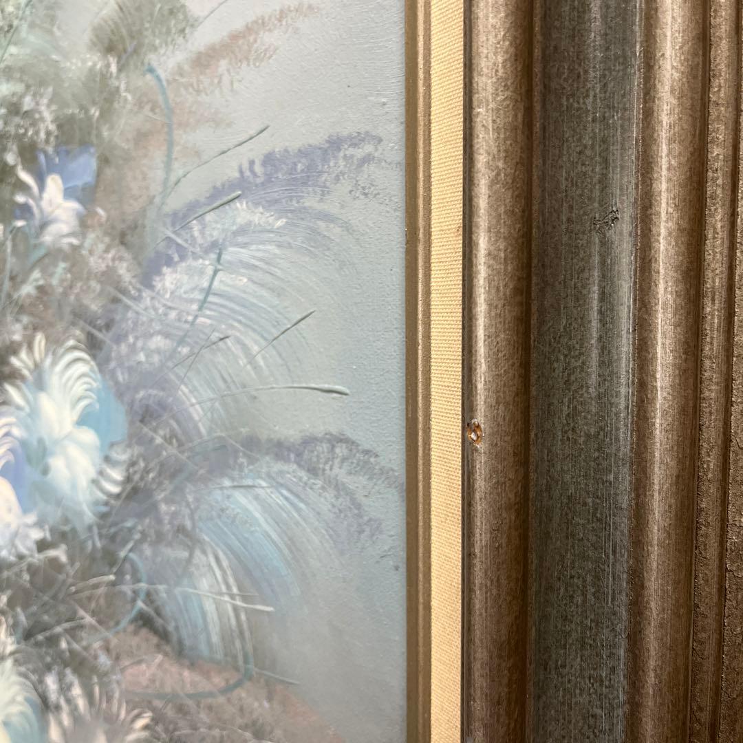 油絵　花