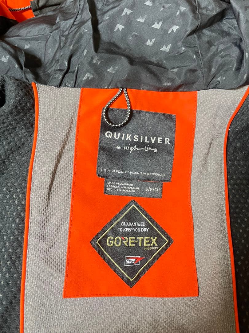 クイックシルバー スノーボード ジャケット メンズ Sサイズ GORE-TEX