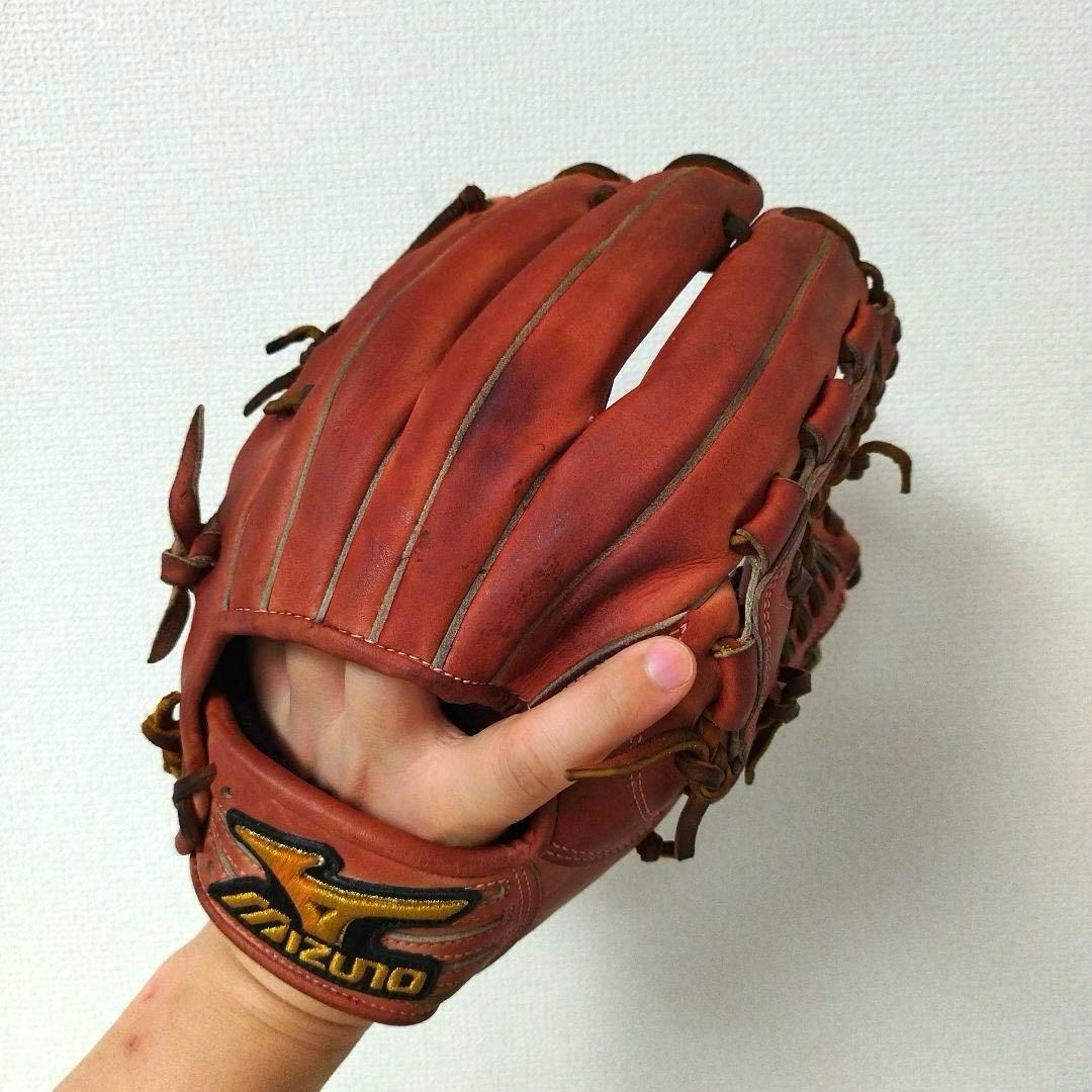 114 ミズノプロ 井端和弘モデル キップレザー 硬式 内野手用グローブ