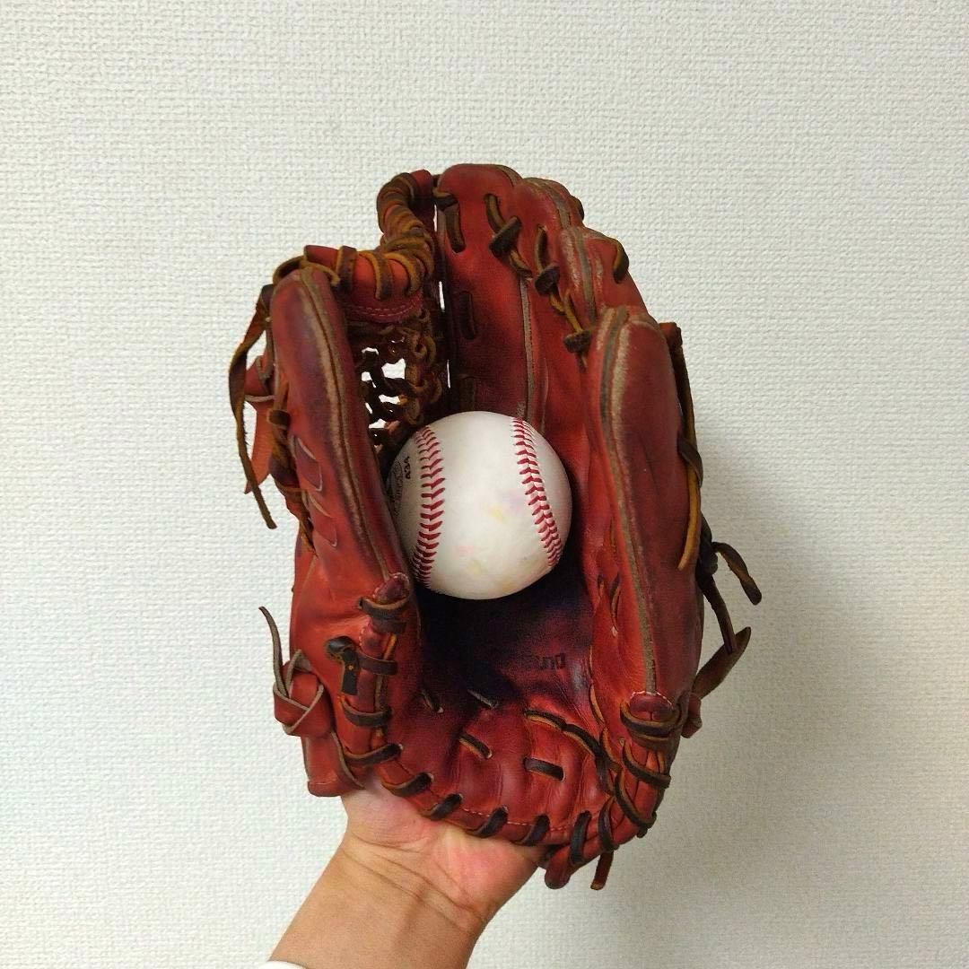 114 ミズノプロ 井端和弘モデル キップレザー 硬式 内野手用グローブ