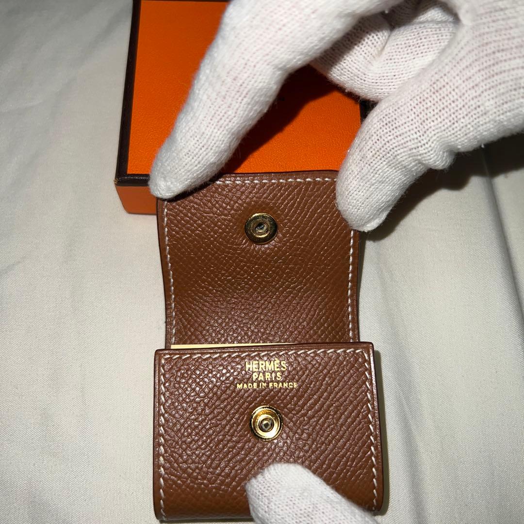 【新品・未使用・極美品】エルメス　小さなメモ帳　革　紙箱付