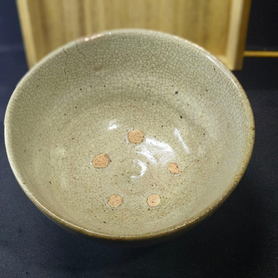 茶道具 井戸茶碗 李朝青磁 貫入入り 朝鮮王朝古美術 骨董 時代物 旧家蔵出し