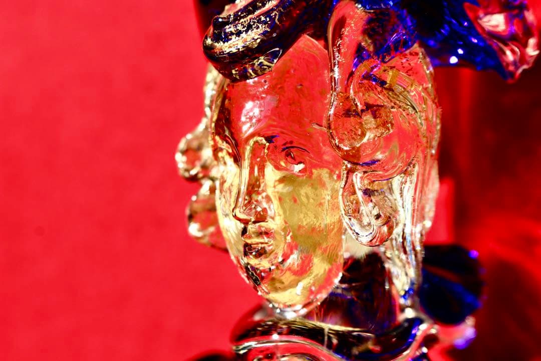 イタリア雑貨・ガラスコレクション【MURANOGLASS 金彩人形　貴公子】