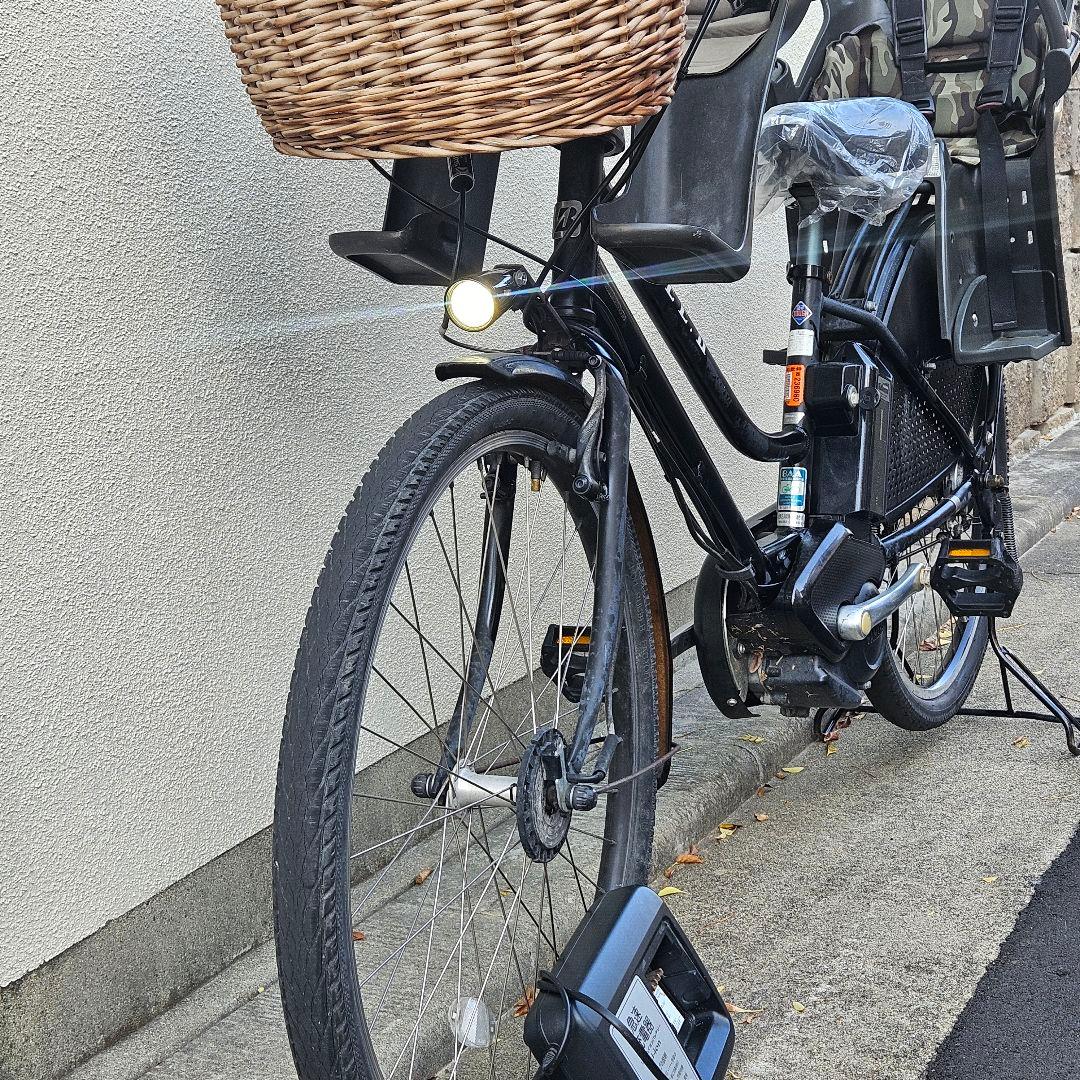 ブリジストン♪３人♪電動アシスト自転車♪HYDEE.IIバッテリー２個♪ブラック