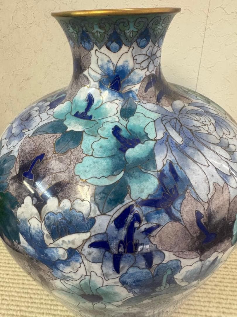 Myday公式アカウント01 花器 花瓶 七宝焼 中国美術 置物 花入