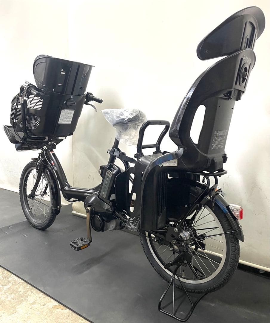 1年保証 送料無料　ヤマハ　パスキッス　20インチ 黒色　電動アシスト自転車