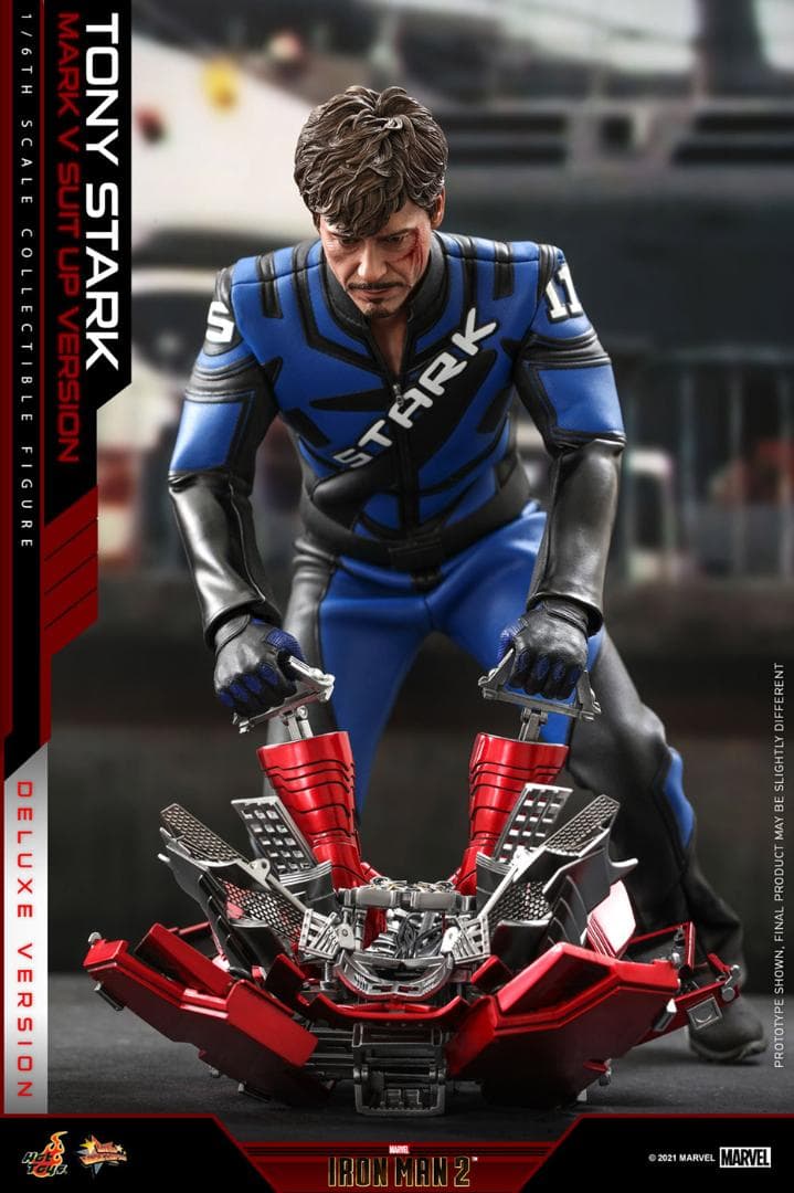 ホットトイズ　トニー・スターク　スーツアップ版　ボーナスアクセサリー付【新品】
