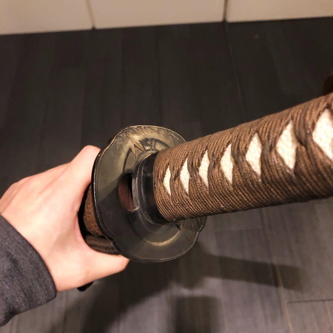 高級模造刀　居合刀　樋入り刀身　茶拵え　亜合金刀身