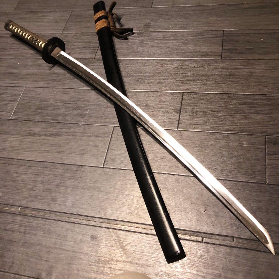 高級模造刀　居合刀　樋入り刀身　茶拵え　亜合金刀身