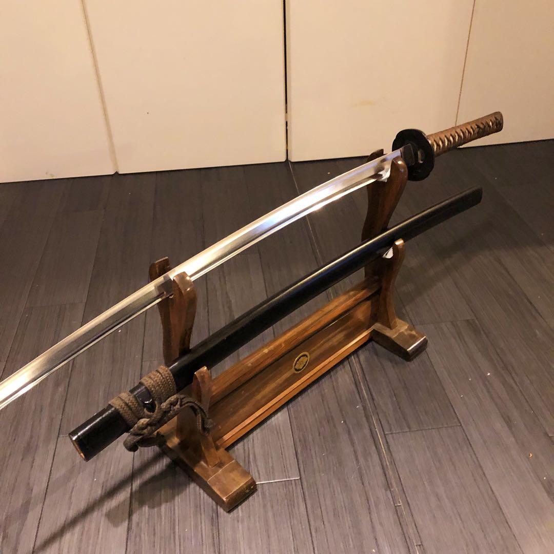 高級模造刀　居合刀　樋入り刀身　茶拵え　亜合金刀身