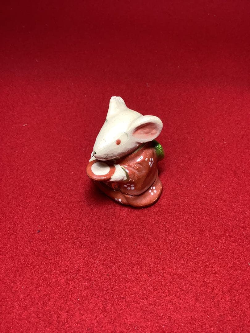 香合　鼠　桂楽造　【中古】