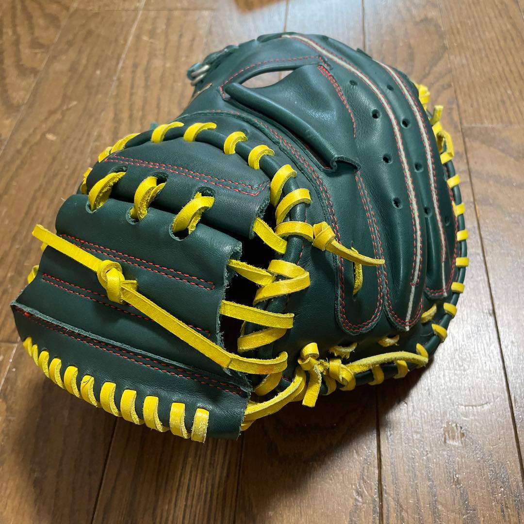ZETT 軟式野球グローブ 少年用 キャッチャーミット ダークグリーン