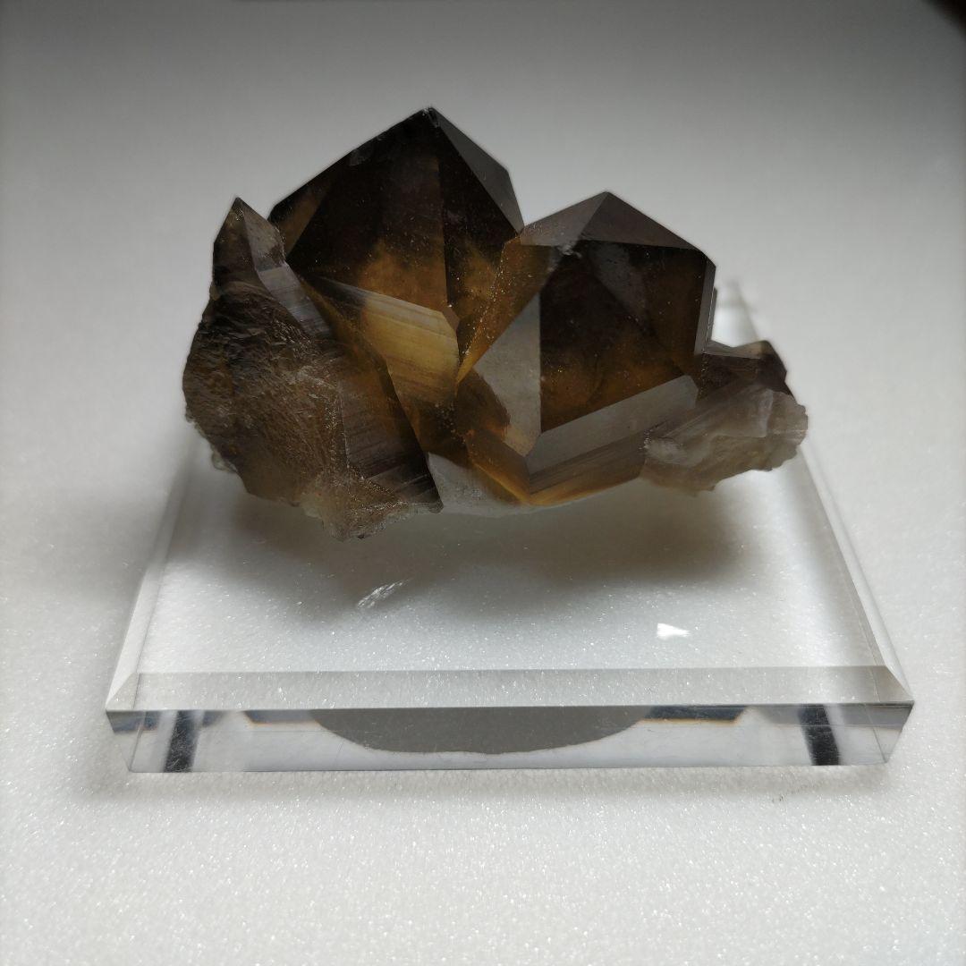 スモーキークォーツ＆ハイアライト　鉱物標本　原石　水晶