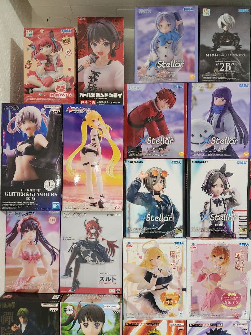 未開封フィギュア36個 レイアース フリーレン アイマス ナルト 2B 美少女系