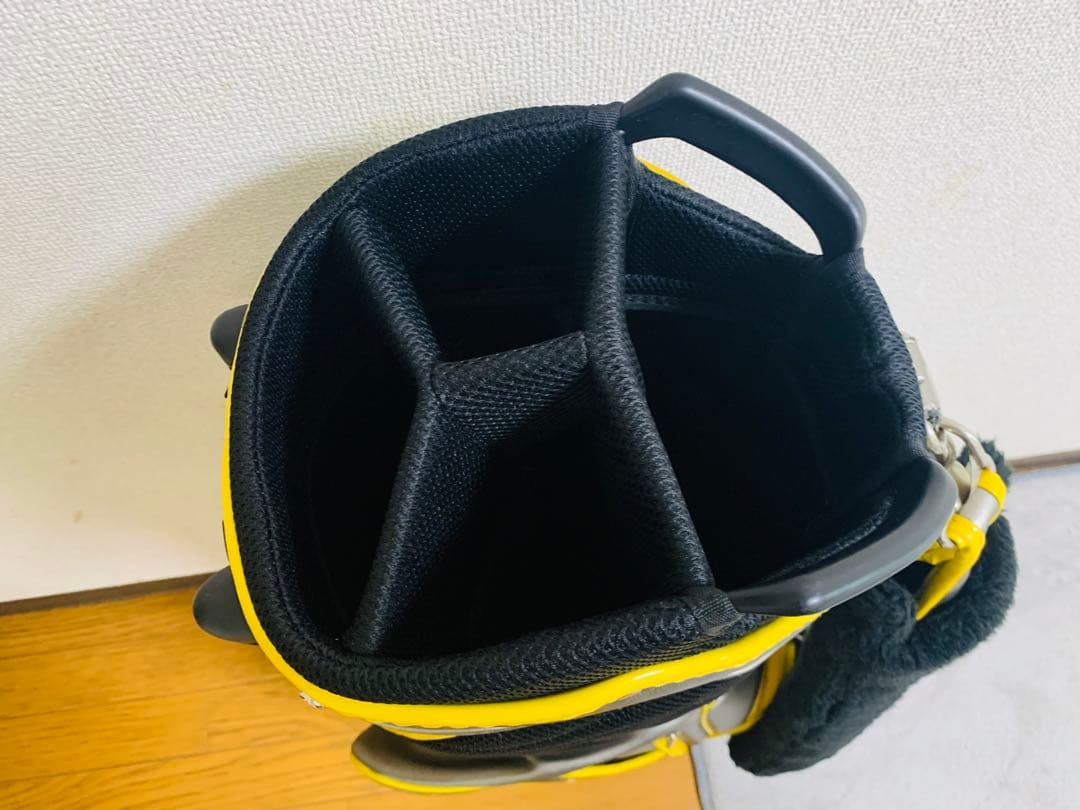 【入手困難数量限定品】アッタスATTASゴルフバッグ グレー/イエロー