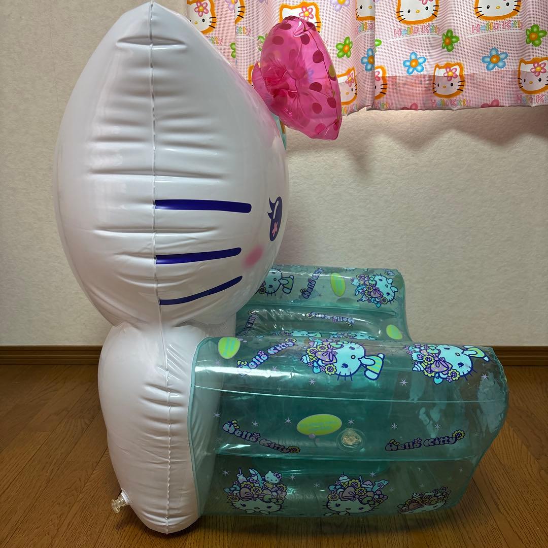 ハローキティ サンリオ当たりくじ　エアーチェア 透明 ピンク