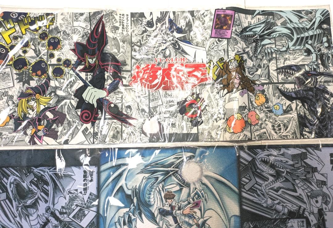 遊戯王プレイマット ジャンプフェスタ限定 原作絵柄&海馬瀬人ブルーアイズセット