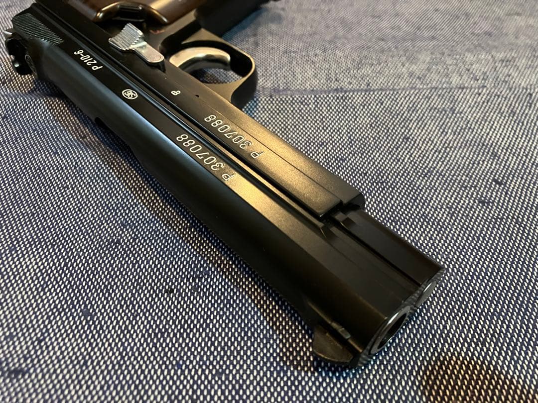 美品マルシンSIG P210-6 ガスブローバック ブラックABS ケース付き★