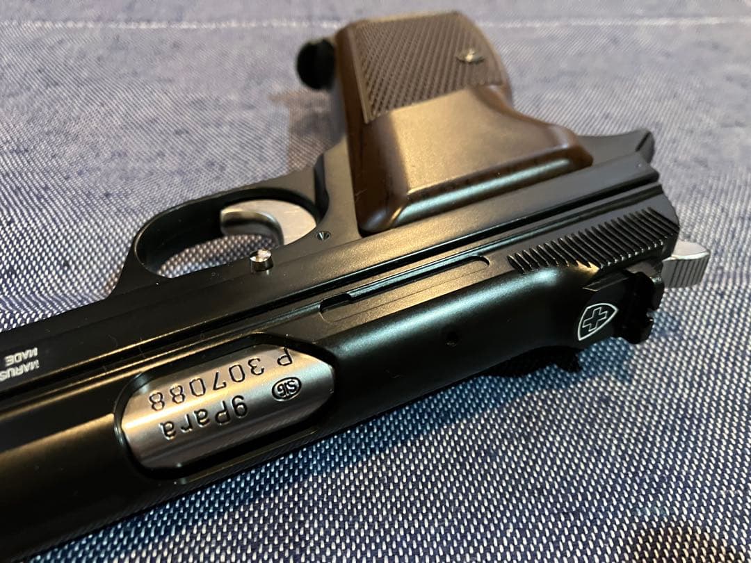 美品マルシンSIG P210-6 ガスブローバック ブラックABS ケース付き★