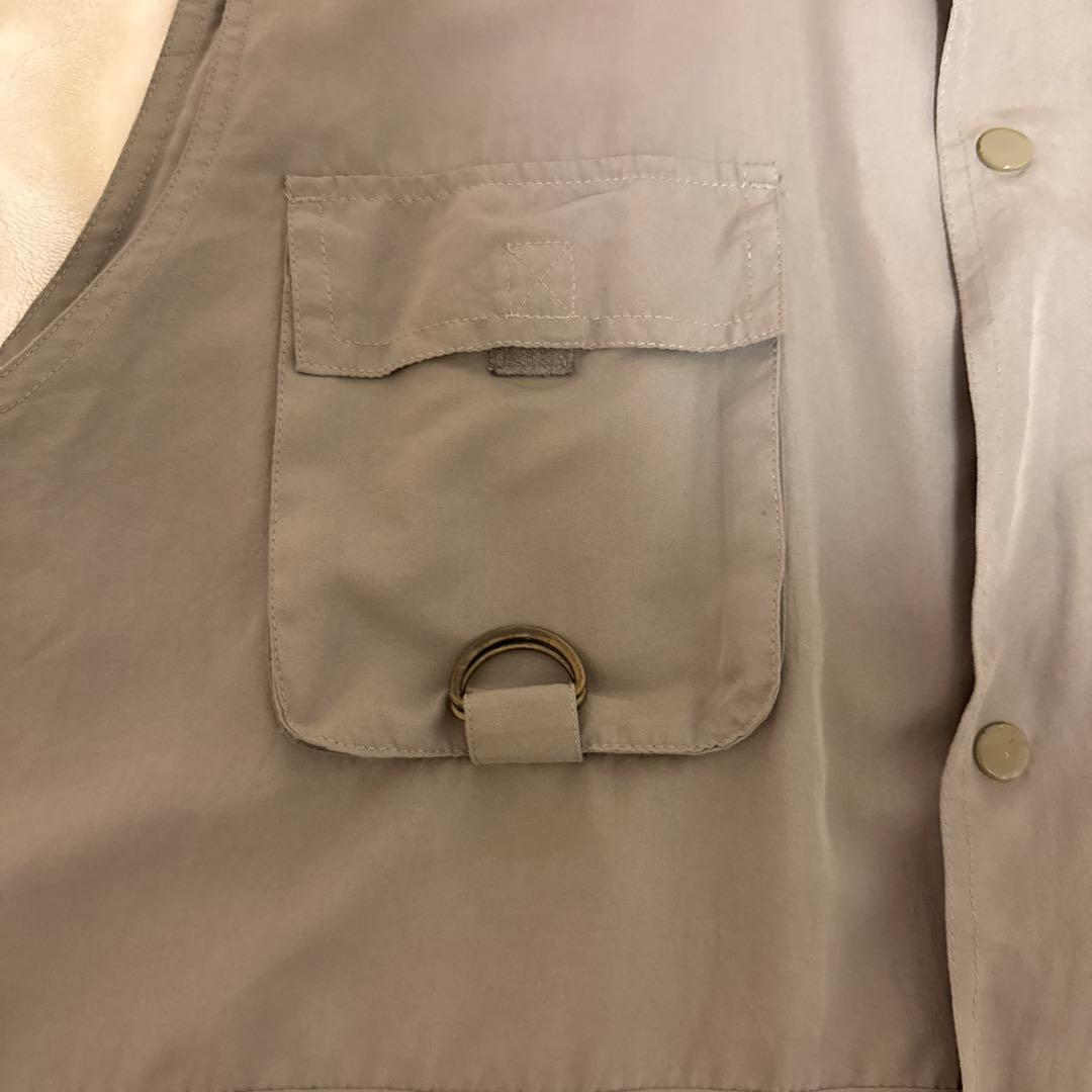 90s?VintageCHAMPION フィッシングベストグレー