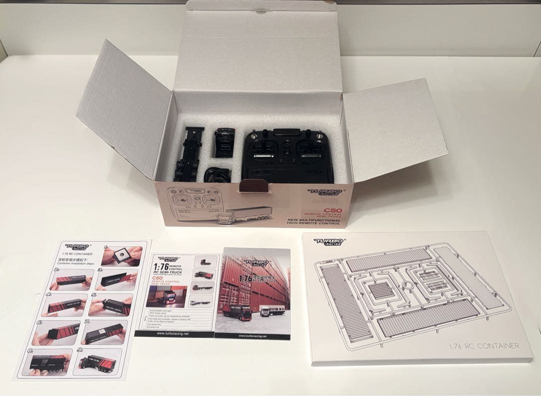 【新品未使用】turbo racing 1/76 c50 セミトレーラー
