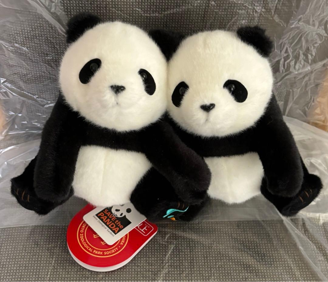 【2品セット】上野動物園　パンダ　パンダ　ぬいぐるみ シャオシャオ　レイレイ