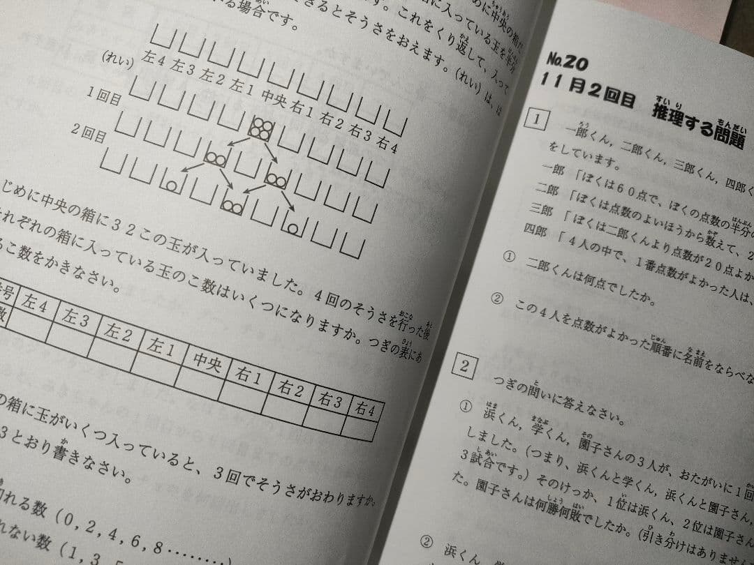 浜学園　小2最高レベル特訓 算数•計算ドリル　第1~3分冊　合計6冊セット