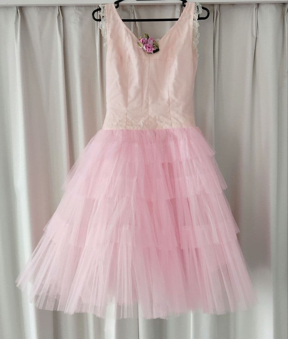 アダルト ロマンチックチュチュ 2着　訳あり　サテンとオーガンジー　 帽子付