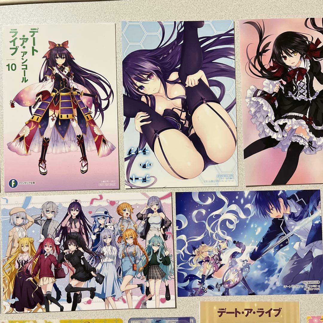 デート・ア・ライブ 特典イラストカード他　セット