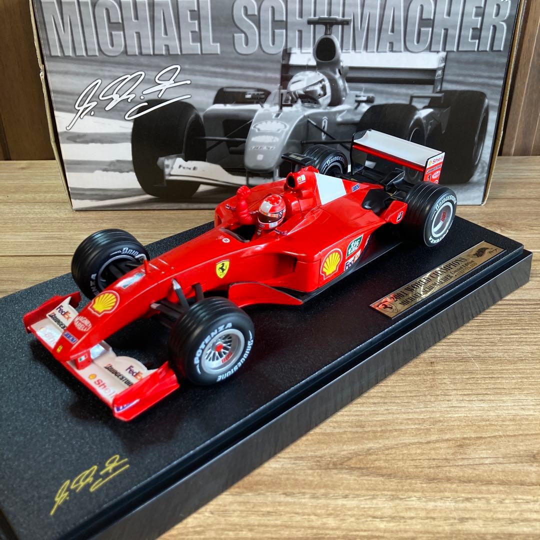 ホットウィール1/18フェラーリF2001Mシューマッハ ワールドチャンピオン
