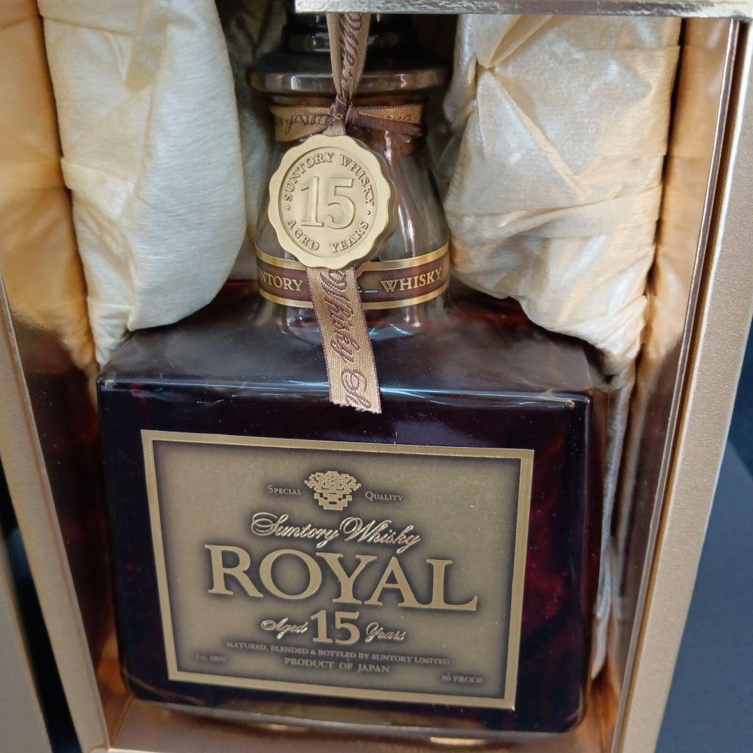 ［未開封］サントリーウイスキー　ローヤル15年　ゴールドラベル　750ml