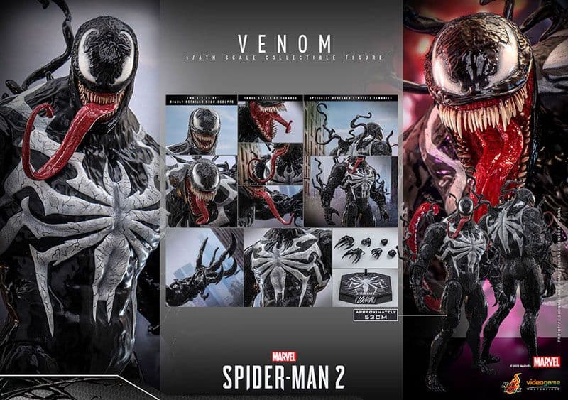 新品ホットトイズヴェノム 1/6 スケール フィギュア Spider-Man 2