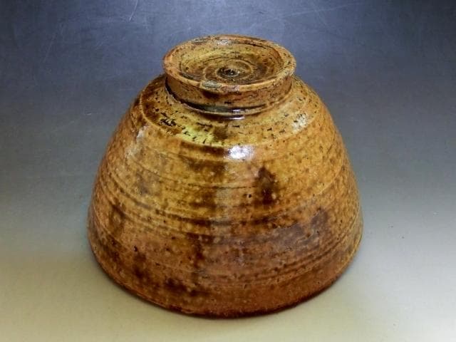 茶碗■古い飴釉 伊羅保茶碗 お茶道具 古美術 時代物 骨董品■