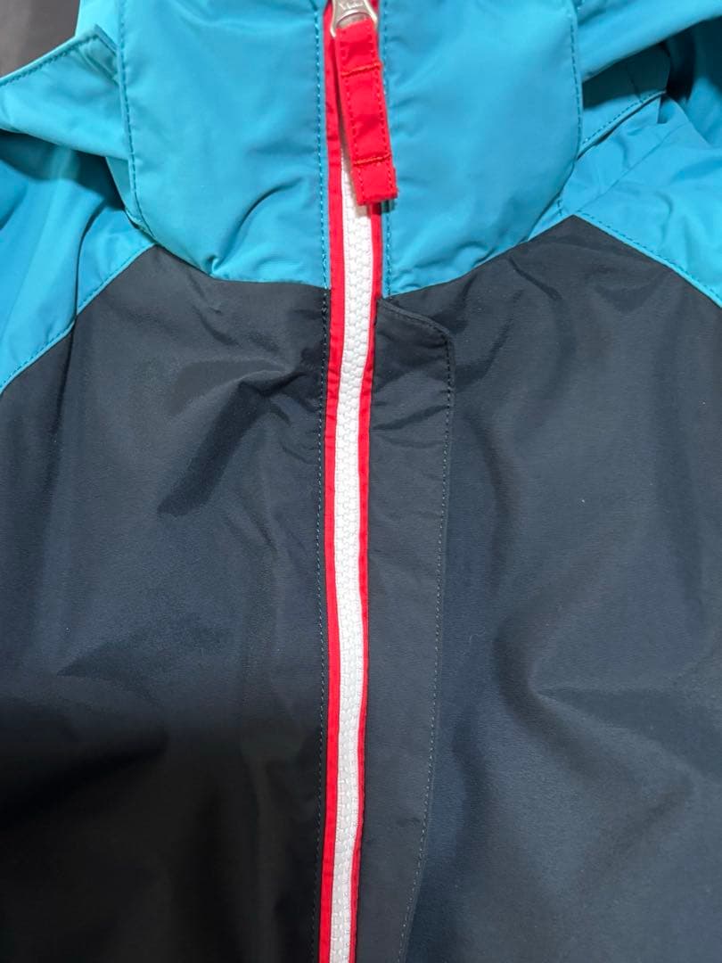 DESCENTE スキーウェア 子ども用 160 濃いグレー/ターコイズ