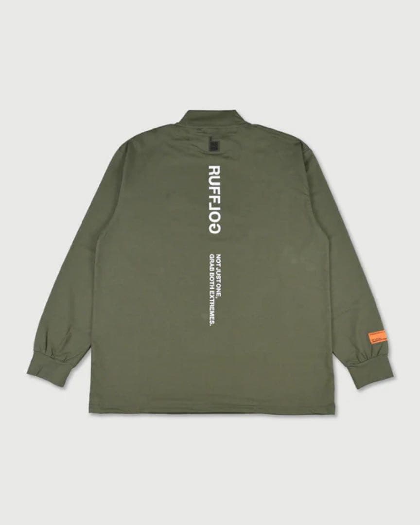 RUFFLOG MOCK NECK KHAKI ラフロッグ　サイズXL