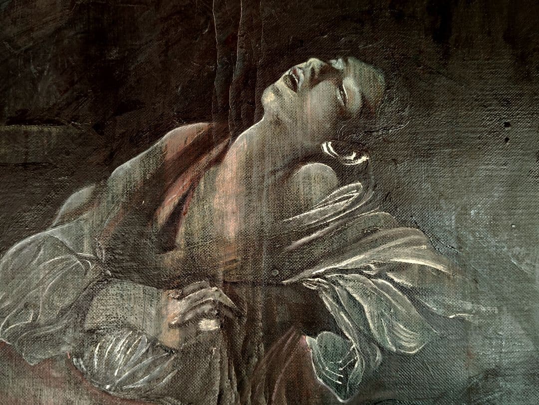 おすすめ迫力絵画W1900mm薔薇と酒の日々■油彩画 大キャンバス大型真作