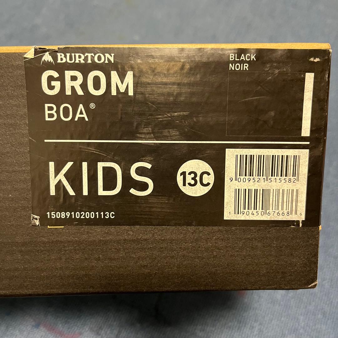 BURTON GROM BOA 子供用スノーボードブーツ 13C 19.5cm