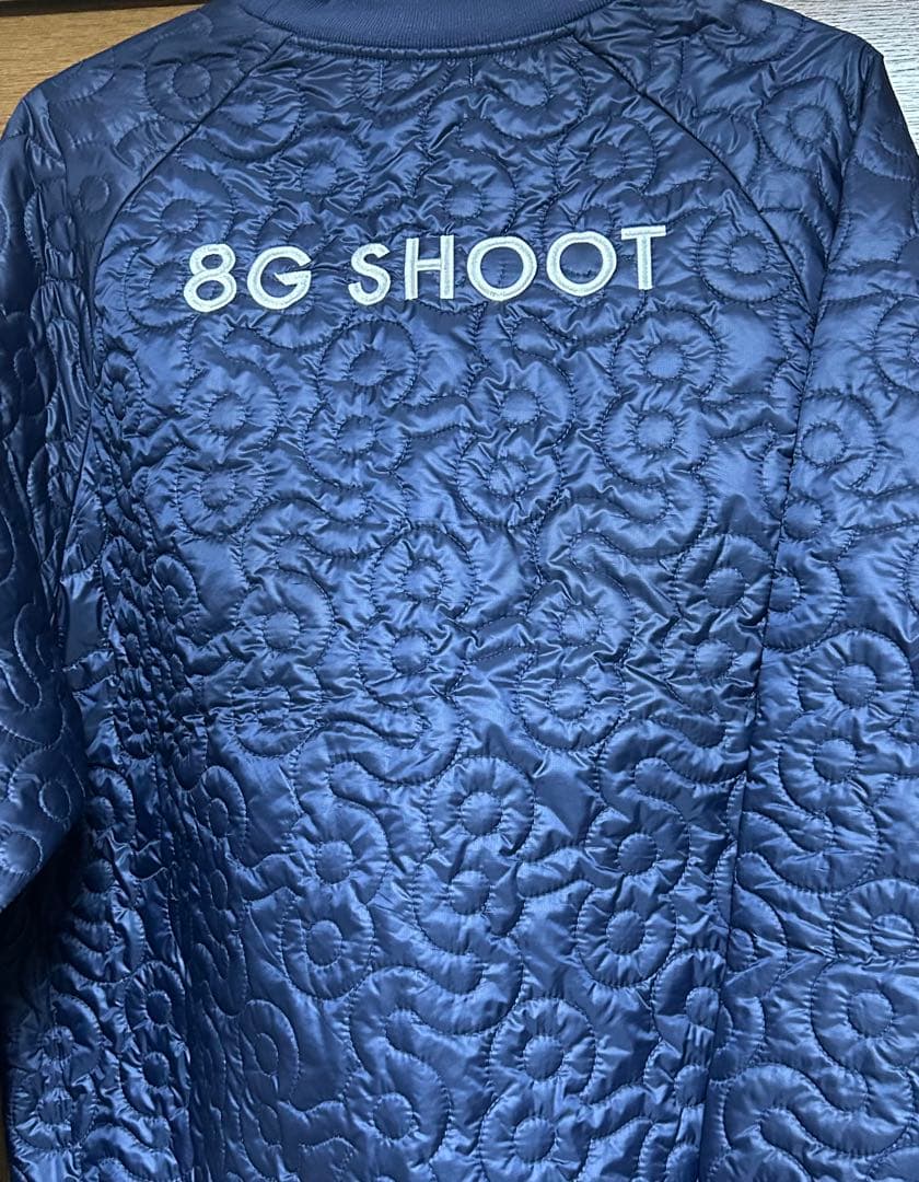 8gshoot golf. ネイビー キルティングジャケット