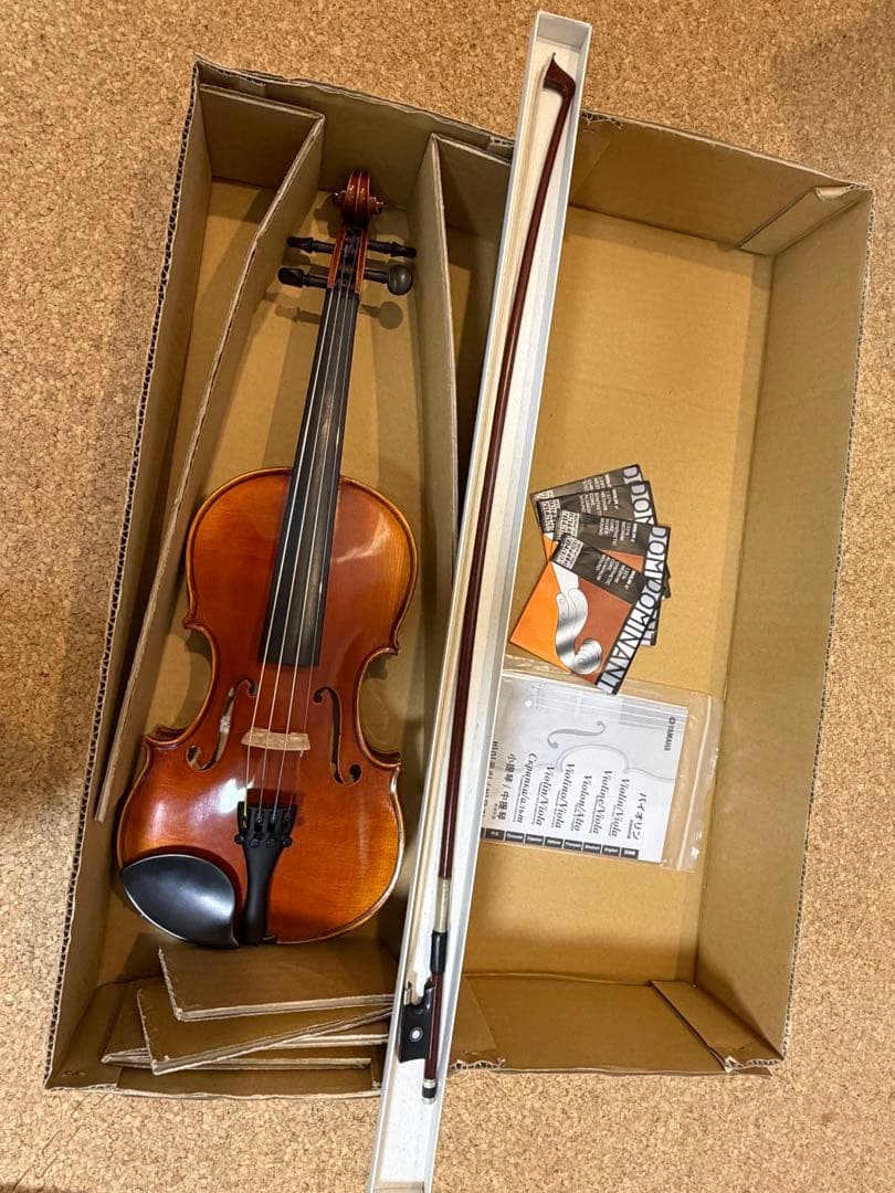 YAMAHAバイオリンブラビオールV7SG 3/4 本体＋弓＋肩あて＋弦付き
