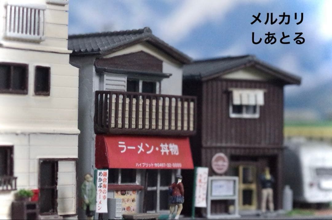 江ノ電 七里ヶ浜 行合川鉄橋 鉄道ジオラマ展示台 Nゲージ 鉄道模型 ジオコレ