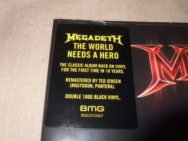 MEGADETH,メガデス,直筆サイン入り,新品レコード,アナログ盤
