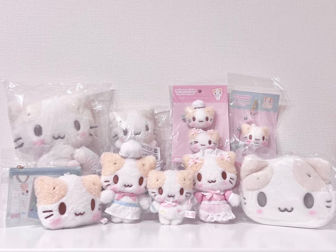 ♡新品♡マシュマロみたいなふわふわにゃんこ 10点 しろふわ雲 メイド コック